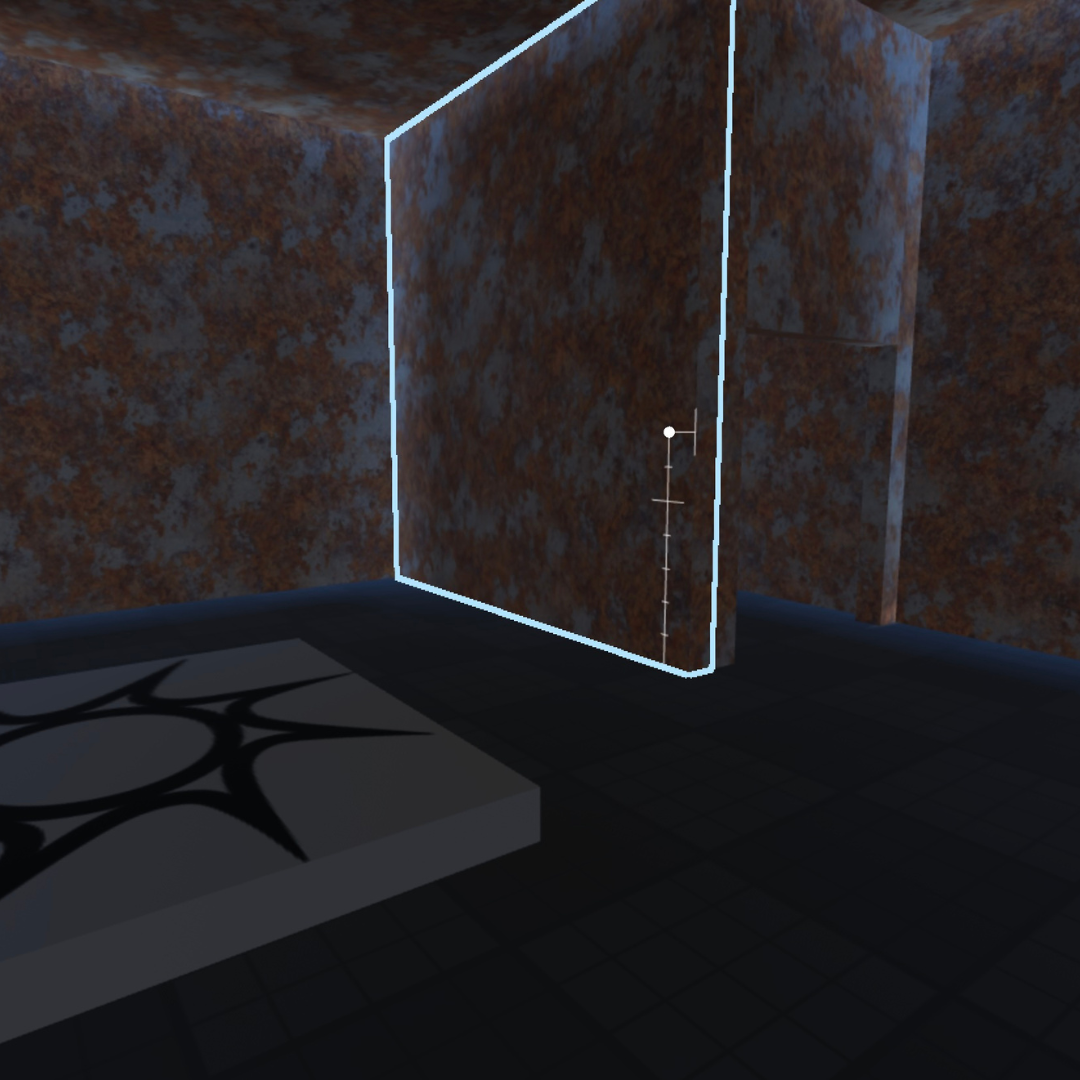 A block with a yellow glow